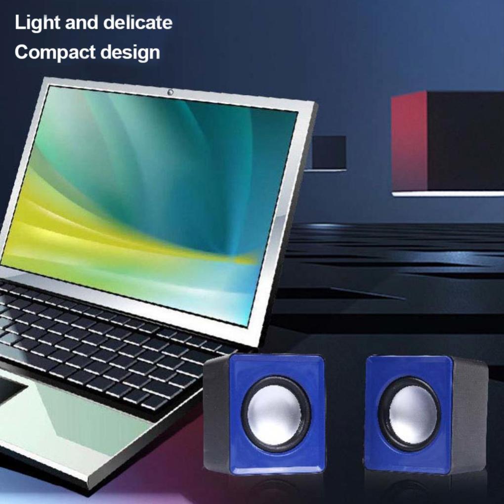 2 шт./1 пара компьютерных колонок сабвуфер пластиковый громкоговоритель мини USB стерео для офисного ПК ноутбука аксессуары для ноутбука