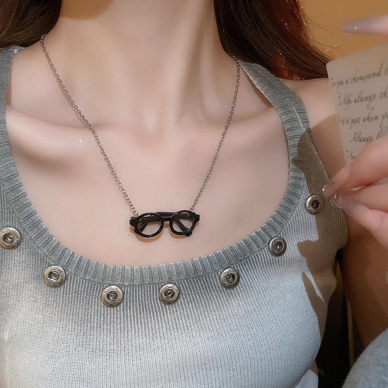 Роскошный кожаный кошелек для монет и наушников в корейском стиле, ожерелье с ключичной цепочкой