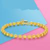 Sand Bead Fashion Bracelet Delicate Glossy Scrub Round Bead Women's Valentine's Day Scrub Round Bracelet