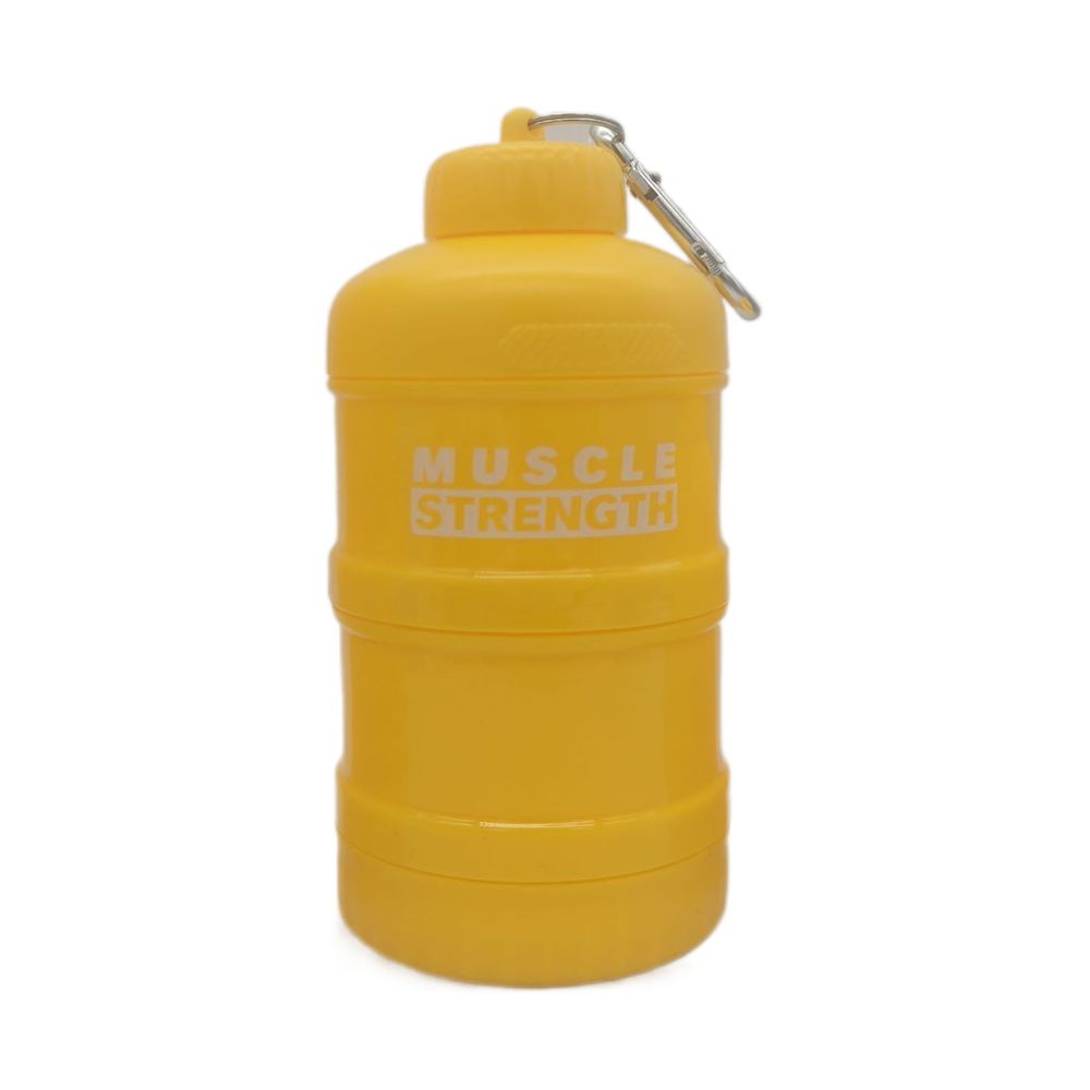 1/2/3-слойная Портативная Воронка Бутылка для Фитнес-добавок Многослойное Хранение Банка для Закусок Коробка для Протеинового Порошка