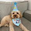 Adjustable Pet Birthday Caps Cute Dog Birthday Bib Cat Triangle Scarf  Puppy Costume