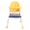 Baby High Chair with Safety Harness Height Adjustable Convertible Baby Dining Highchair