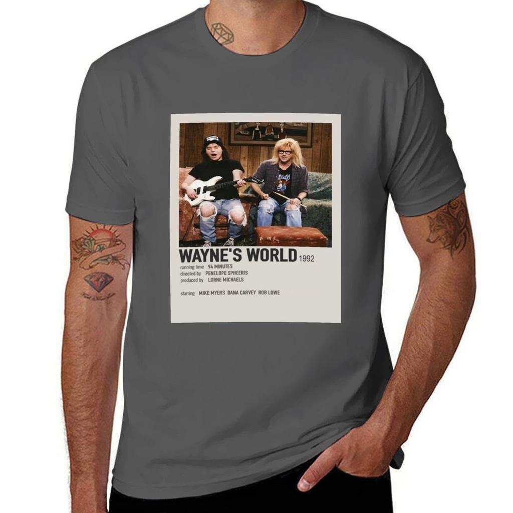 The Lazy Way To Waynes World Tshirt Large Size Loose Casual Tee