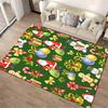 Festive Christmas Pattern Rug Non-slip rug suitable for living room and bedroom sofas.