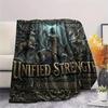1Pc Centaur Print Flannel Blanket, High quality Comfortable for All Seasons, Home Decor, Warmth and Comfort, Perfect for Christmas Gifts