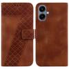 For Samsung Galaxy A07 5G Stand Case 7-Shaped Pattern Imprint Leather Phone Cover with Strap