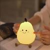 Креативный Милый Светодиодный Ночник-Груша USB Перезаряжаемый Диммируемый Сенсорный Силиконовый Настольный Светильник Декор Спальни Подарок Паре Детский Свет
