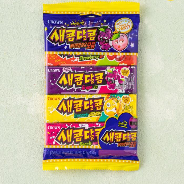 Crown Sweet & Sour Soft Candy 29g X 4ea