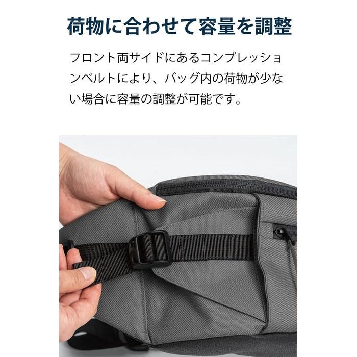RS TAICHI Motorcycle Body Bag Waist Pouch Touring Waist Bag RSB285 Unisex Adult BLACK 5L