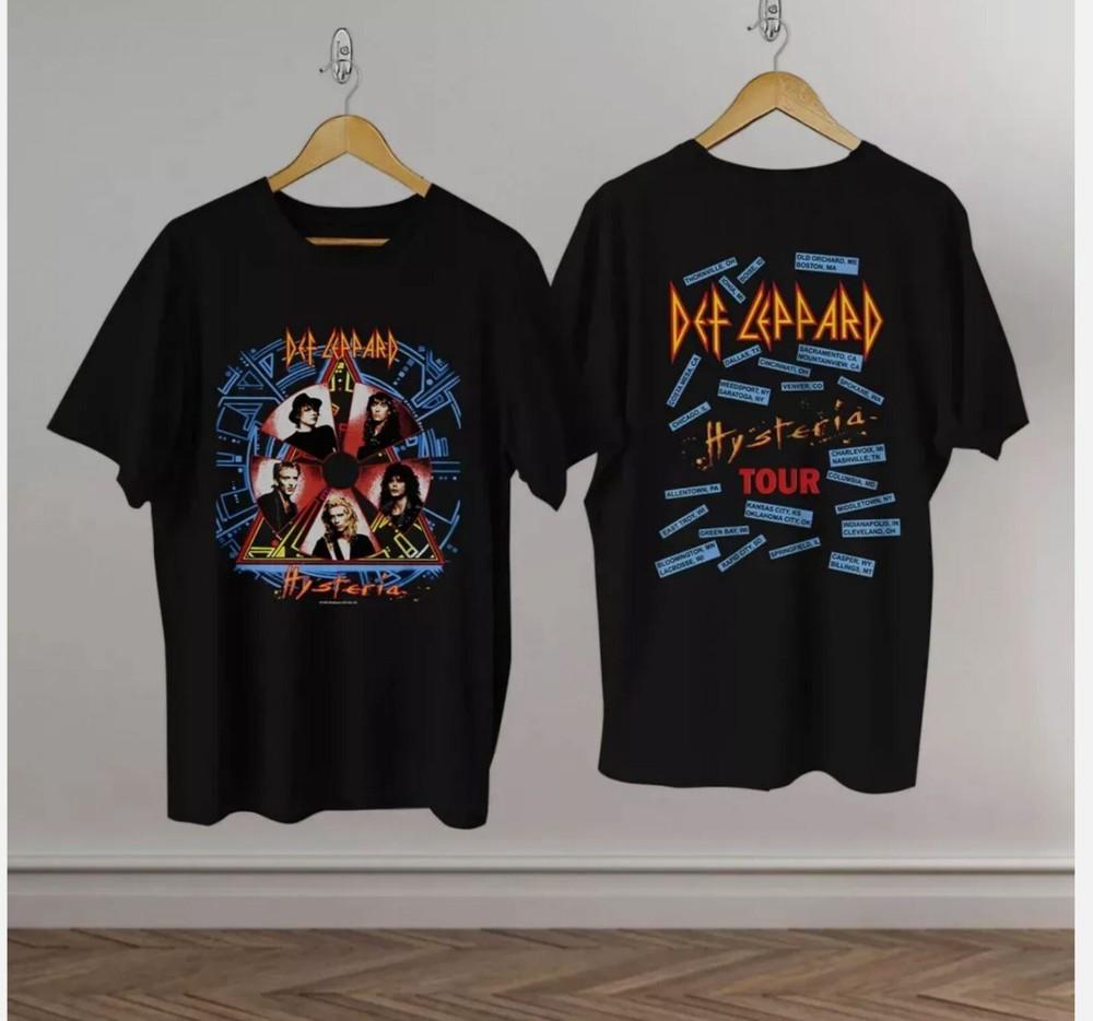 Def Leppard Hysteria Concert Tour TShirt 1988 Unisex T-Shirt