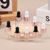 1-5Ml Dropper Bottles Reagent Eye Drop Transparent Glass Aromatherapy Liquid Pipette Bottle Refillable Bottles Travel