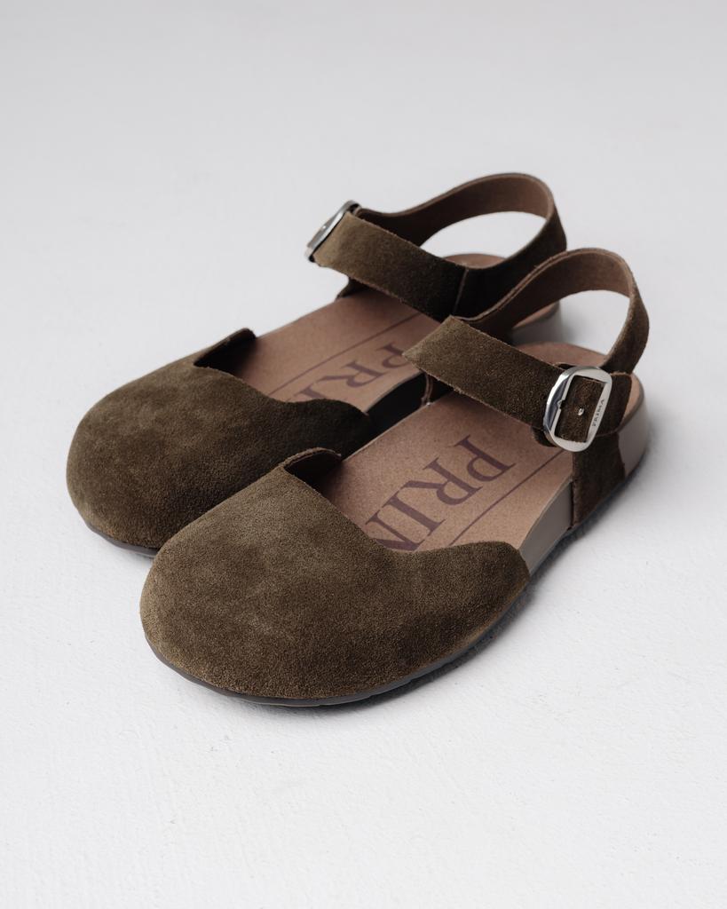 Босоножки с закрытым носом Prima d'Arte 5364 36 хаки замша