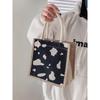 Ланч-бокс Bento Bag для женщин Симпатичная мультяшная холщовая женская сумка с принтом Корейская версия Маленькая сумка Ins Work сумка через плечо