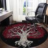 1pc Tree Spirit Office Round Area Rug, Under Office Chairs Bedroom Living Room Home Decor, Room Deco