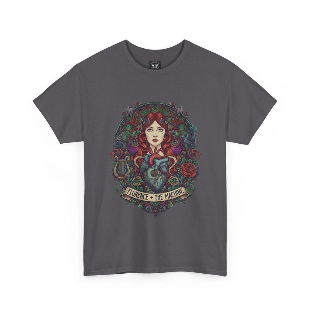 Футболка Florence and The Machine Графическая футболка Угольно-серый Винтажная футболка с изображением группы Тур
