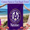 1pc FK Austria Wien1 Beach Towel, Soft Beach Towel Suitable for Beach Swimming, Outdoor Camping and Traveling