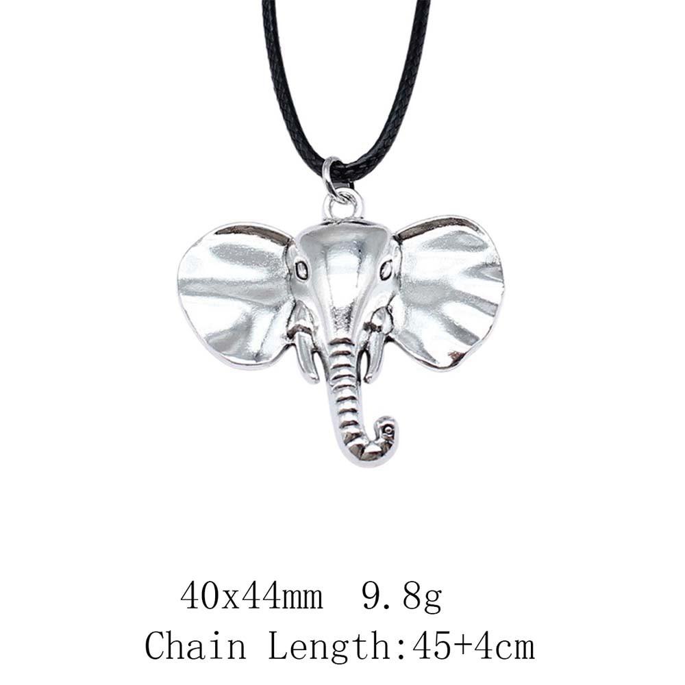 Новинки Чокеры Ожерелья Для Женщин Ожерелье С Слоном И Лошадью Кожаная Цепочка 45см Сувенирные Подвески На Шею