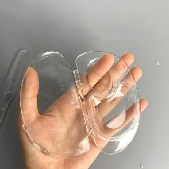 1 комплект, палитра для макияжа, прозрачная палитра для жидкой основы, палитра для пальцев, дизайн, палитра для макияжа, набор шпателей, инструмент для красоты