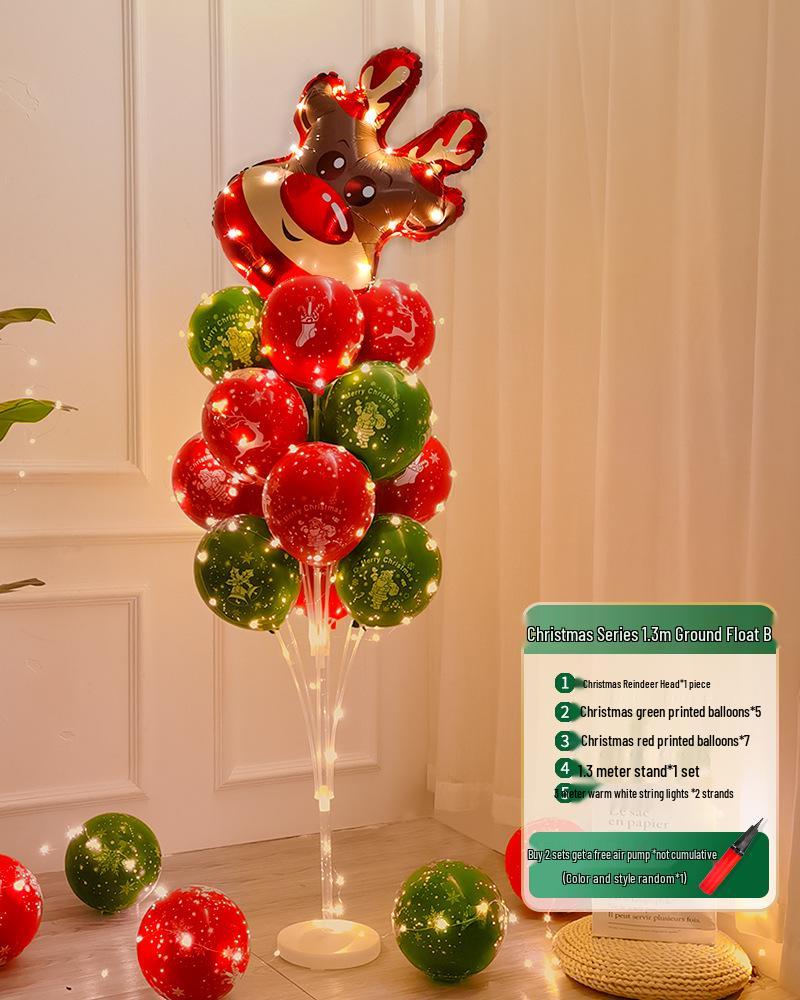 Christmas Luminous Balloon Decorations for Trees, Tables, and Window Displays