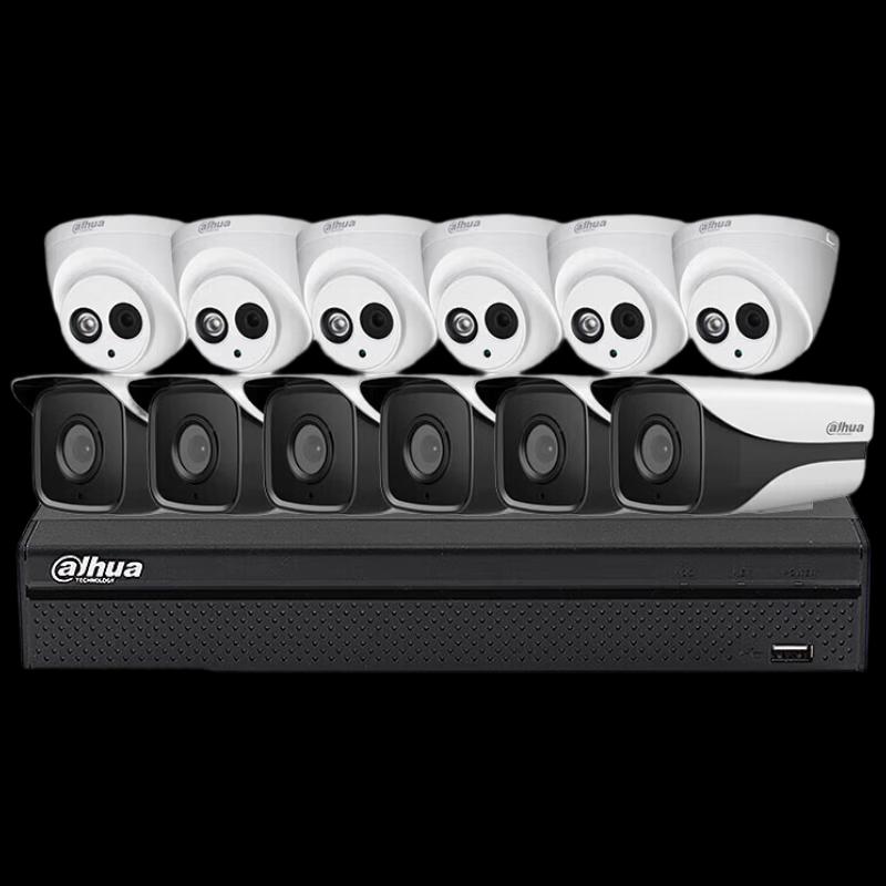 Dahua 4MP PoE Outdoor Security Camera System Kit with 4TB HDD