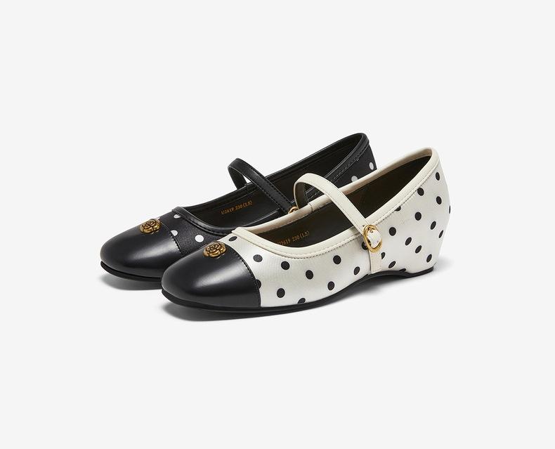 Best 26 Autumn Mary Jane Shoes Fashion Retro Small Fragrance Shallow Mouth Women's Single Shoes U2619CQ6