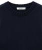 NOIRER FOR WOMAN Heavy Cotton Crop Knit (Navy)
