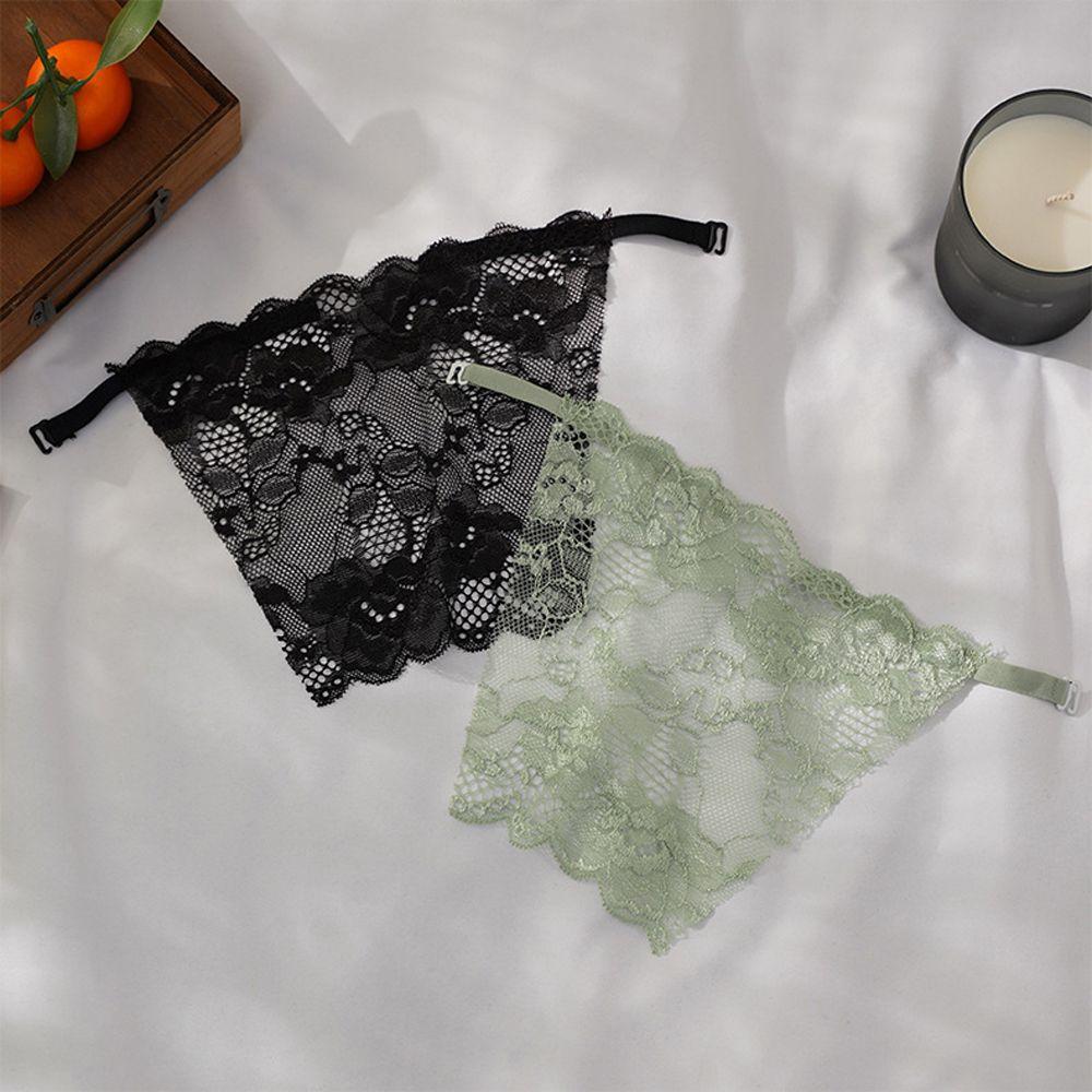 Lace Easy Clip On Flower Women Tube Tops Korean Insert Wrap Strapless Bra Wrap Chest Piece Cover