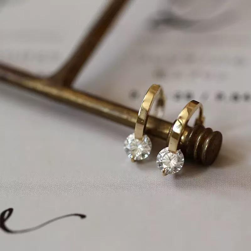 Элегантные каффы из стерлингового серебра S925 с золотым покрытием 18 карат и циркониевыми кольцами для женщин