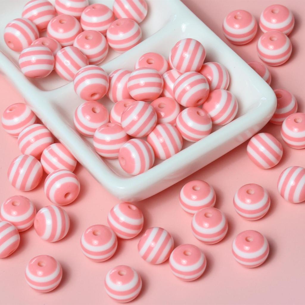 Японский макарон леденец бусина DIY набор шармов: Детские полосатые круглые бусины для аксессуаров для телефона и сумки