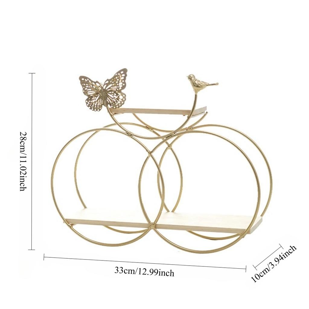 1 комплект настенных полок, винтажная плавающая полка с бабочками, декоративная геометрическая подвесная полка для специй для спальни, кухни, ванной комнаты, дивана, фонового настенного декора
