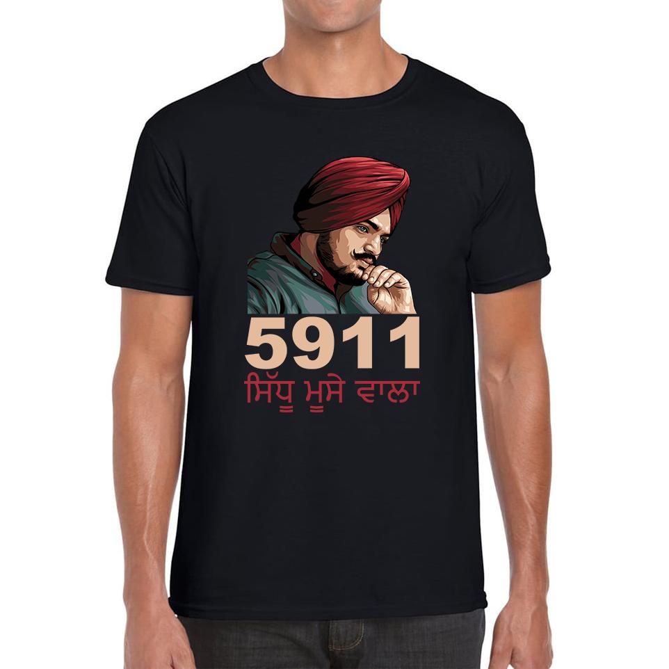 Sidhu Moose Wala 5911 Song Unisex Mens T Shirt Womens Tops Tees