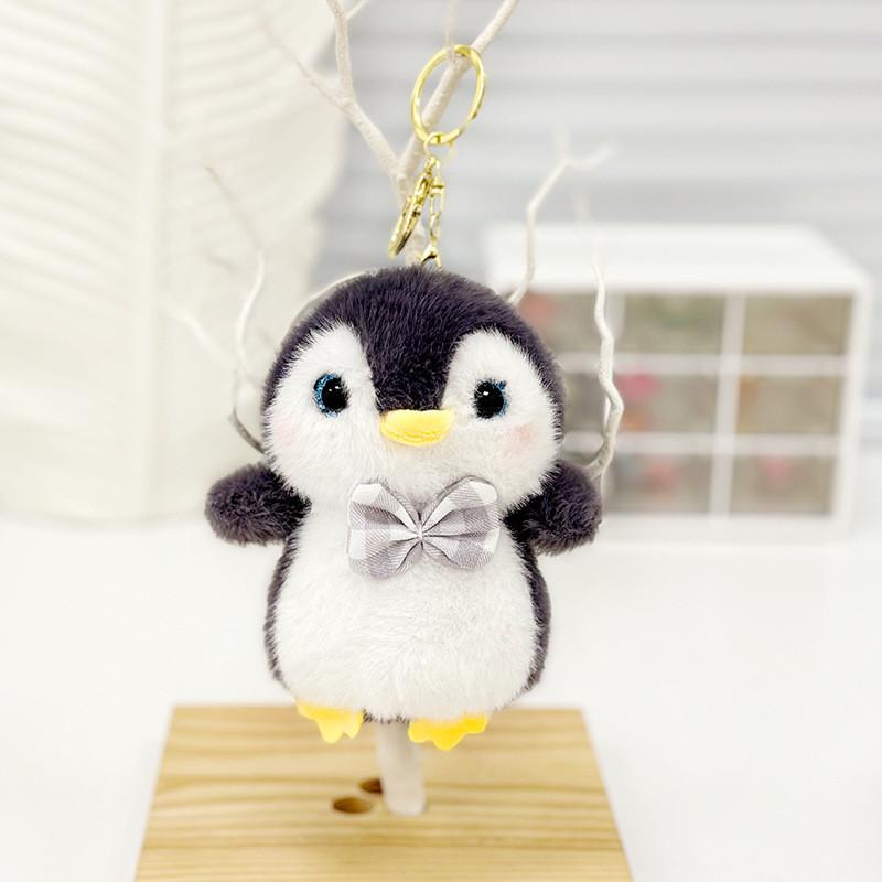 Cute Plush Otter Keychain Charm Fluffy Animal Bag Pendant Perfect For Gifts