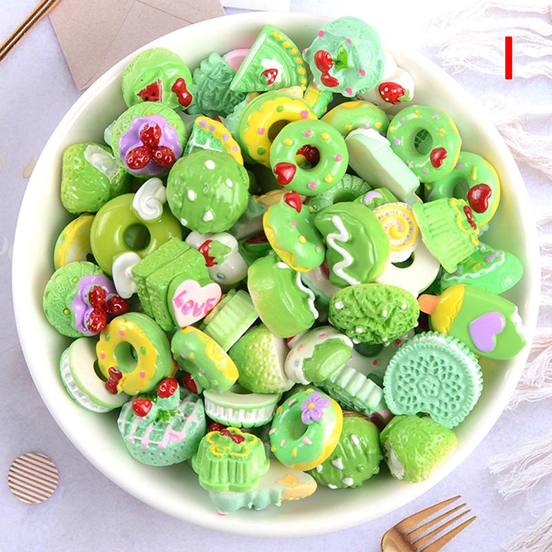 10шт Diy смолы поставки декор торт фрукты конфеты чехол для телефона аксессуары комплекты