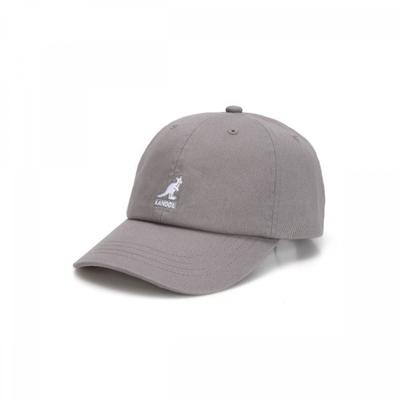 KANGOL Стиранный бейсбольный серый 5165