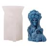 Handmade Skull Witch Silicone Mold Scented Gypsum Candle Ornaments Drop Glue Resin Mold for Decoration