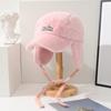 Korean Style Plush Baseball Cap Letter Ear Protection Hat Fashion Women's Pilot Hat  Girls