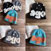 Pattern Letter Ago Knitted Beanie Cap Fashionable Breathable Hat Gifts Warm