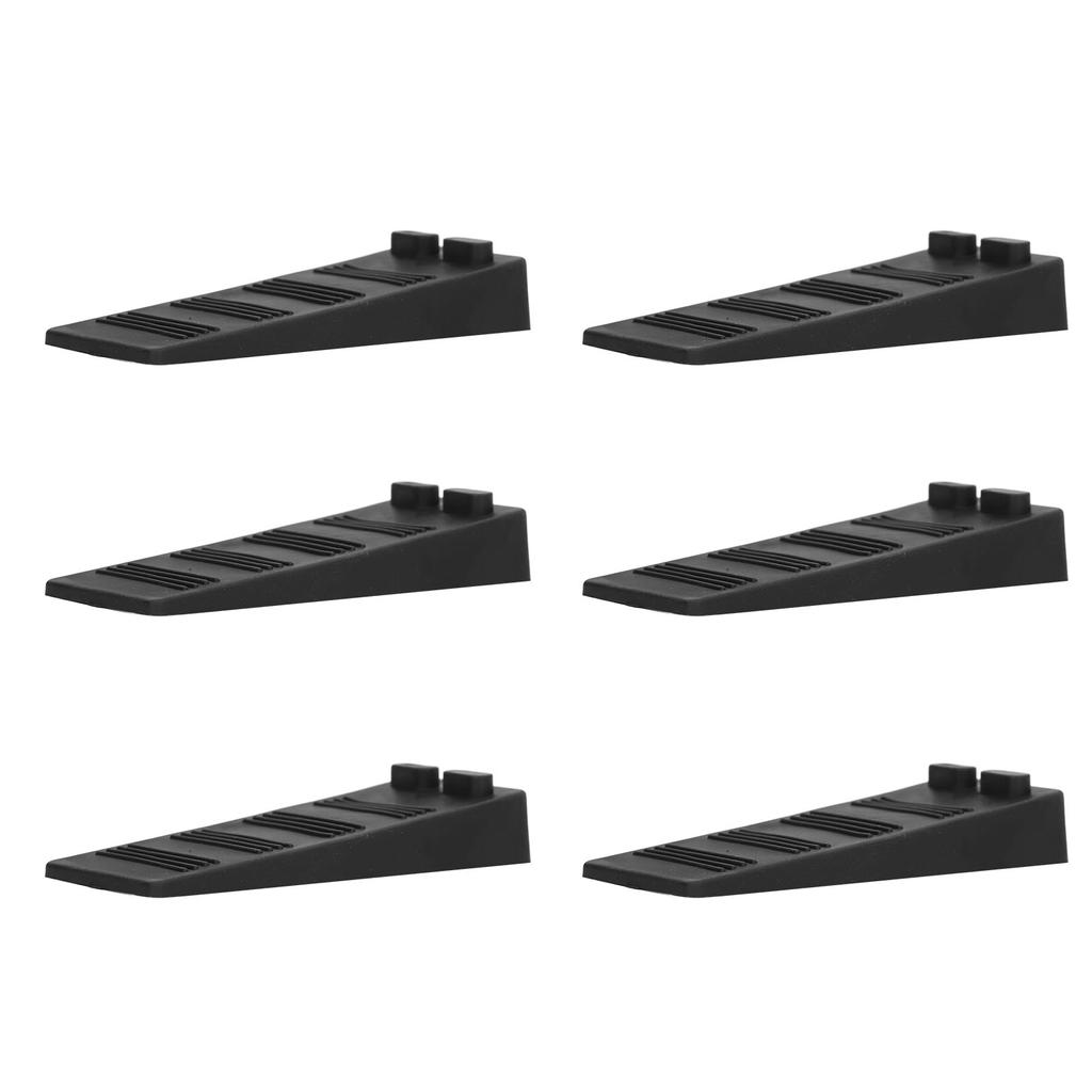 20 шт. Дверной стопор, противоударный, черный, без сверления, устойчивый, напольный, пластиковый, дверной клин для 