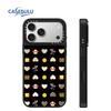 Зеркальный чехол в форме сердца с KT Cat для iPhone 15/16/17 Pro Max