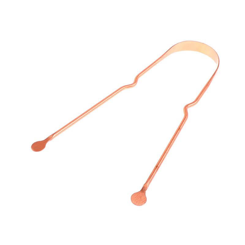 1 шт. Скребок для языка из чистой меди, медный очиститель для языка, портативные скребки для языка, инструменты для гигиены полости рта