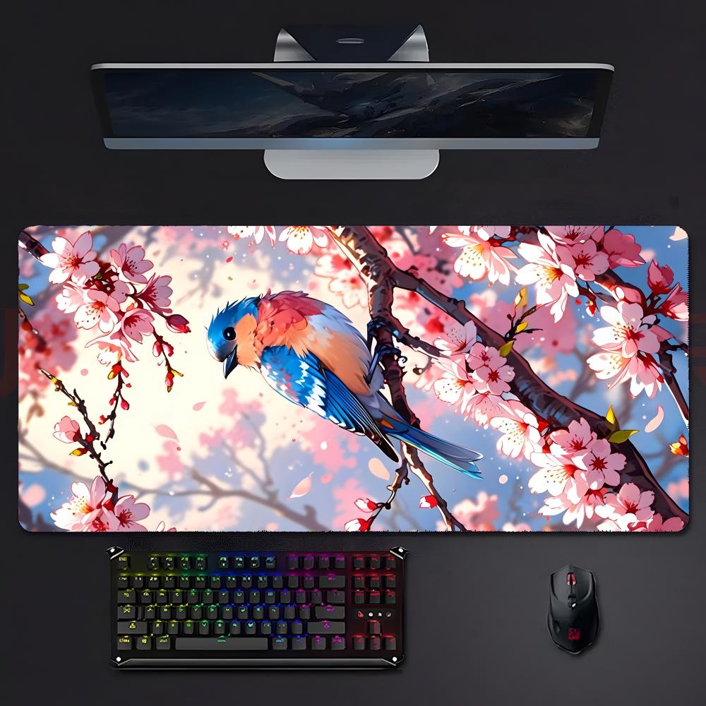 Animal Free Bbird Mouse Pad Large Gaming Mousepad With Stitched Edges Thickened Desk Mat Pc