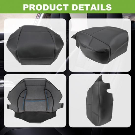 Для Cadillac Escalade 2007 08 09 10 11 Кожаная накладка на нижнее сиденье водителя Черная