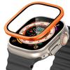 Металлический бампер + закаленное стекло для Apple Watch Ultra 49 мм ремешок Защитная пленка для экрана Защита от царапин HD Полная пленка iWatch Ultra 49 мм ремешок