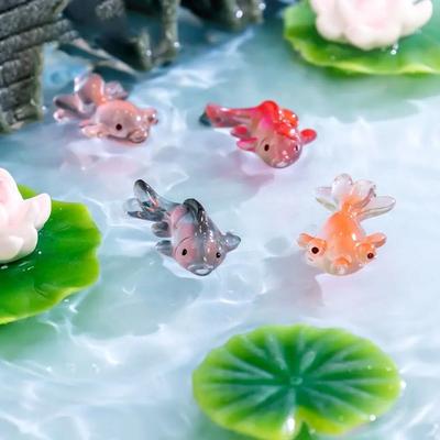Карпы Кои Милые Маленькие Рыбки Украшения Декоративные Аксессуары DIY Аквариум Мини-Фигурки Микро Ландшафтные Украшения