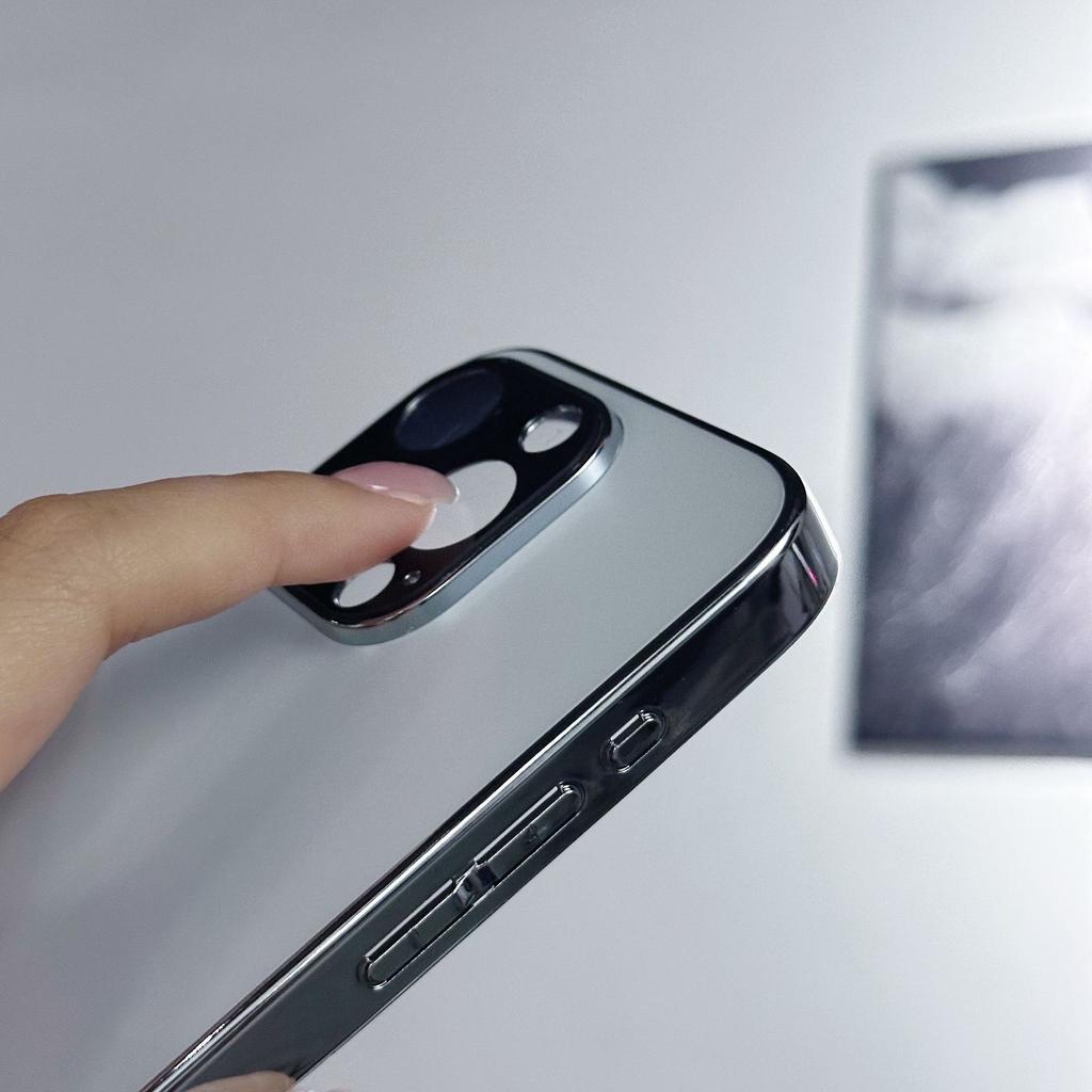 Electroplated Matte Finish Suitable for Apple 16promax Phone Case IPhone15 Lens Film 14PC Full Package 13 Protective Case