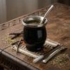 Double Wall Tea Cup Set Stainless Steel Straw Cup Practical Insulated Cup  Tea Drinking
