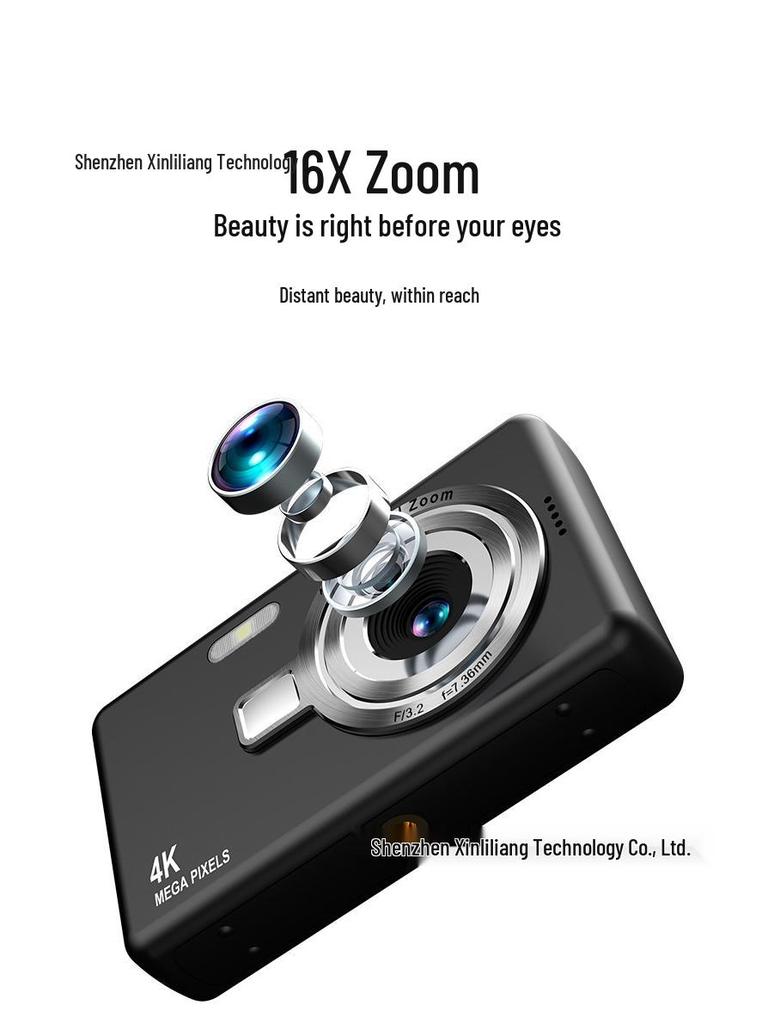 Цифровая портативная HD-камера для студентов и молодежи 2024 года выпуска.