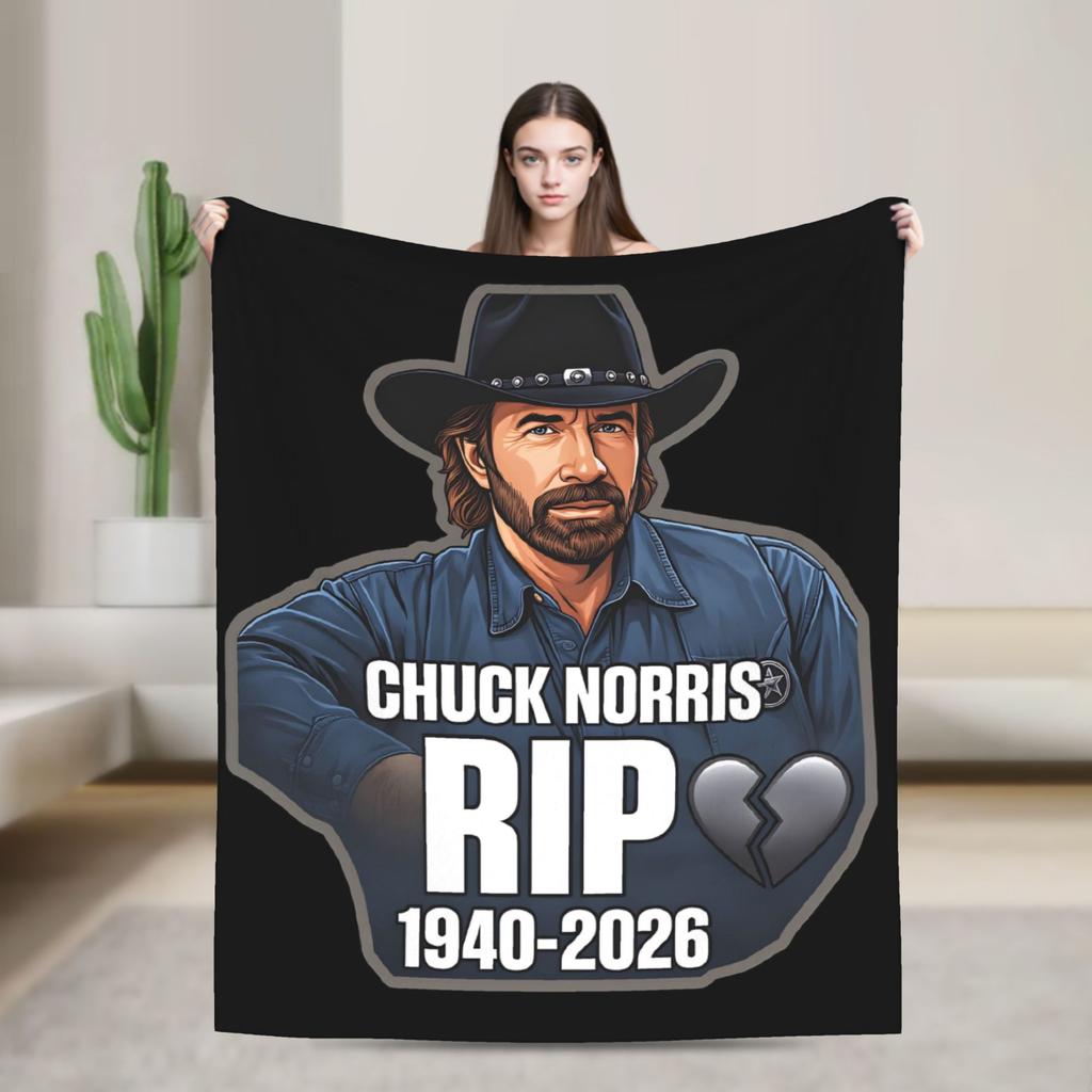 Norris Actor Vintage Poster Throw Blanket Soft Comfy Funny Blanket For Sofa Home Travel Flannel Bedspread Bed Cover