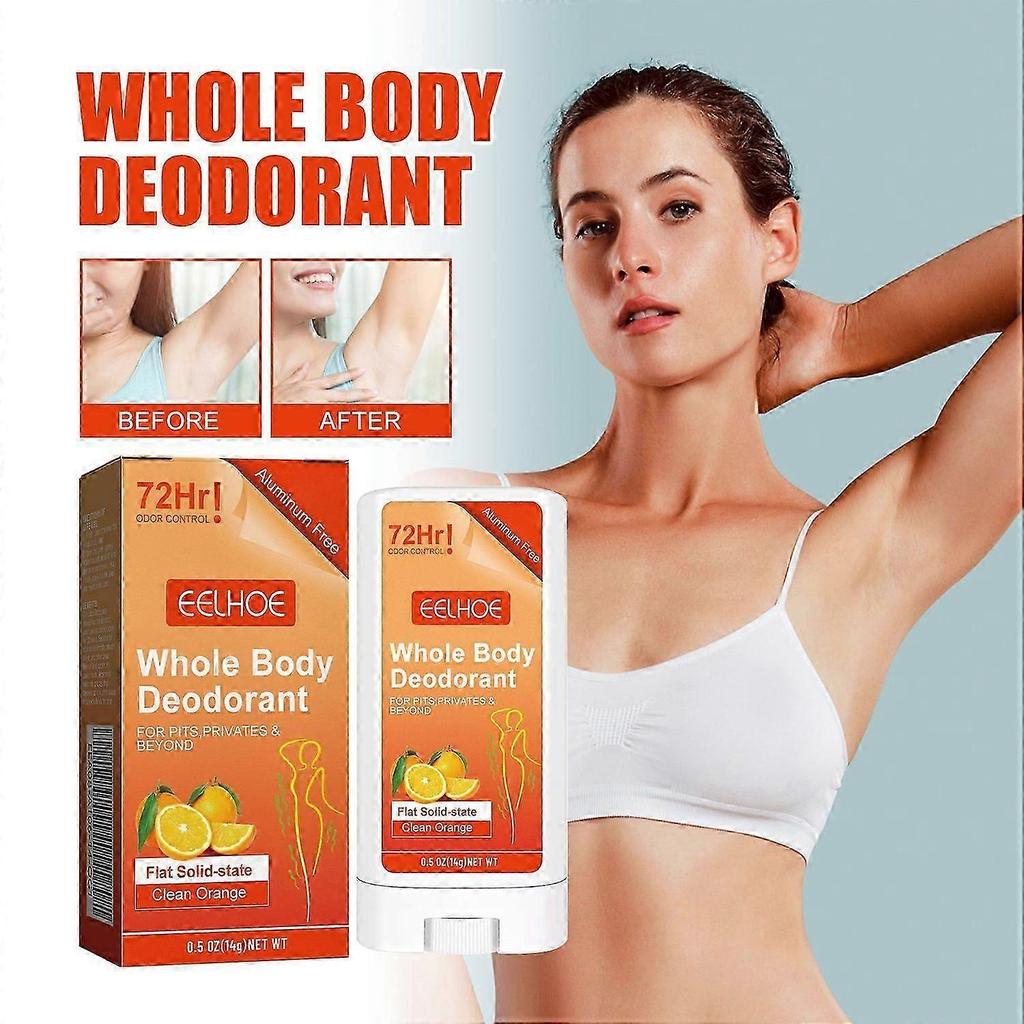 EELHOE Body Care Stick, Summer Refreshing Anti-Perspirant Clean Armpit Odor Long-Lasting Portable D