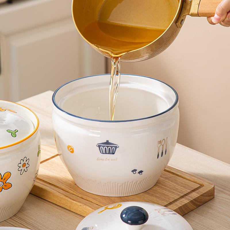 2,5 л очень большая банка для жира керамическая термостойкая банка для перца и риса с крышкой банка для солений и приправ